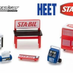 Muscle Shop Tools Sta-Bil & Heet, Red - Greenlight 13165/48 - 1/64 Scale Diecast Model Toy Car