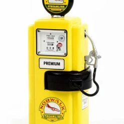 1948 Wayne 100-A Gas Pump Norwalk Gasoline, Yellow, Greenlight 14110A - 1/18 Scale Diecast Gas Pump
