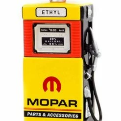 1951 Wayne 505 Gas Pump MOPAR Parts, Yellow, Greenlight 14110B - 1/18 Scale Diecast Gas Pump