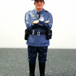 State Trooper Tim, Blue - American Diorama 16108 - 1:18 Scale Hand Painted Diorama Accessory