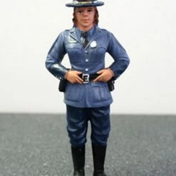 State Trooper Sharon Figure, Blue - American Diorama Figurine 16109 - 1/18 Scale