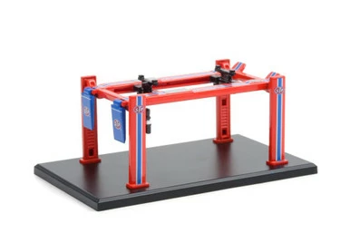 STP Four-Post Lift, Blue And Red - Greenlight 16120A/48 - 1/64 Scale Diecast Accessory 3 STP Four-Post Lift, Blue And Red - Greenlight 16120A/48 - 1/64 Scale Diecast Accessory