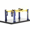 Four-Post Lift - Goodyear Tires, Blue/Yellow - Greenlight 16130A - 1/64 Scale Diecast Accessory