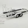 Tandem Car Trailer With Tire Rack, White - Acme 18984 - 1/18 Scale Diecast Accessory -ModelToyCars Shop 18984 ACME GMP Tandem Car Trailer 118 1 35453.1661284927.386.513