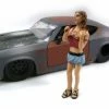Look-Out Girl Monica Figure, Red/ Blue - American Diorama Figurine 23819 - 1/24 Scale -ModelToyCars Shop 23819 AD Look Out Girl Monica Figure Diecast Model Car Accessories AZ 51895.1610384891.386.513
