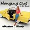 Hanging Out Wendy Figure, Pink With Blue - American Diorama Figurine 23854 - 1/18 Scale -ModelToyCars Shop 23854 AD Hanging Out Wendy Figure Diecast Model Car Accessories AZ 12718.1610384846.386.513