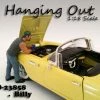 Hanging Out Billy Figure, Gray - American Diorama Figurine 23858 - 1/18 Scale -ModelToyCars Shop 23858 AD Hanging Out Billy Figure Diecast Model Car Accessories AZ 88291.1610384846.386.513