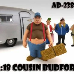 Trailer Park Figures Series 1 Cousin Budford, American Diorama Figurine 23874 - 1/18 Scale