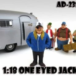 Trailer Park Figures Series 1 One Eyed Jack, American Diorama Figurine 23876 - 1/18 Scale