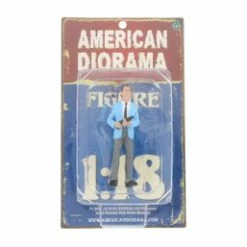 The Robbers Robber II, Turquoise-American Diorama 23884- 1:18 Scale Hand Painted Diorama Accessory