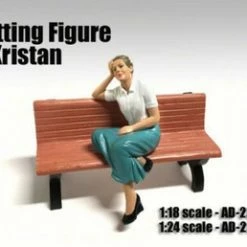 Sitting Kirstan Figurine, American Diorama 23926 - 1/24 Scale Collectible Hobby Accessory