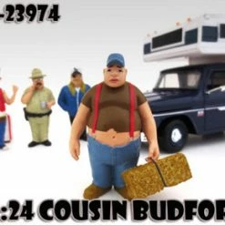 Trailer Park Figures Series 1 Cousin Budford, American Diorama Figurine 23974 - 1/24 Scale
