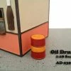 Oil Drum Figure, Red With Yellow - American Diorama Figurine 23977 - 1/18 Scale -ModelToyCars Shop 23977 AD Oil Drum Figure Diecast Model Car Accessories AZ 55217.1610384972.386.513