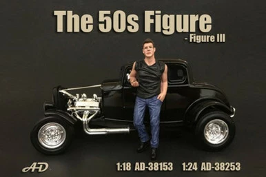 50's Style Figure III, American Diorama 38153 - 1/18 Scale Accessory For Diecast Cars 3 50's Style Figure III, American Diorama 38153 - 1/18 Scale Accessory For Diecast Cars