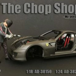 The Chop Shop Mr. Welder Figure, American Diorama 38159 - 1/18 Scale Accessory For Diecast Cars