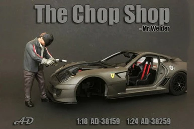 The Chop Shop Mr. Welder Figure, American Diorama 38159 - 1/18 Scale Accessory For Diecast Cars 3 The Chop Shop Mr. Welder Figure, American Diorama 38159 - 1/18 Scale Accessory For Diecast Cars