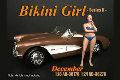 Bikini Girl December, Blue - American Diorama 38176 - 1/18 Scale Figurine - Diorama Accessory 3 Bikini Girl December, Blue - American Diorama 38176 - 1/18 Scale Figurine - Diorama Accessory