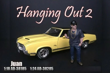 Juan Figure, Blue - American Diorama 38185 - 1/18 Scale Figurine - Diorama Accessory 3 Juan Figure, Blue - American Diorama 38185 - 1/18 Scale Figurine - Diorama Accessory