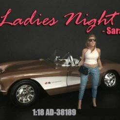 Ladies Night Sara Figure - American Diorama 38189 - 1/18 Figurine - Diorama Accessory