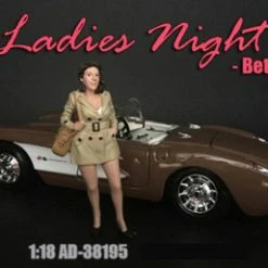 Ladies Night Betty Figure, Beige - American Diorama 38195 - 1/18 Scale Figurine - Diorama Accessory