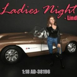 Ladies Night Lindsay Figure - American Diorama 38196, 1/18 Figurine, Diorama Accessory
