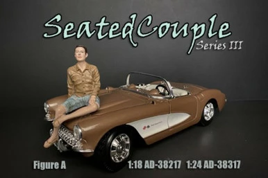 Seated Couple Series III Figure Aand- American Diorama 38217-1/18 Scale Figurine- Diorama Accessory 3 Seated Couple Series III Figure Aand- American Diorama 38217-1/18 Scale Figurine- Diorama Accessory