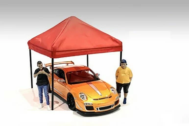 Canopy Set, Black - American Diorama 38248 - 1/18 Scale Figurine - Diorama Accessory 3 Canopy Set, Black - American Diorama 38248 - 1/18 Scale Figurine - Diorama Accessory