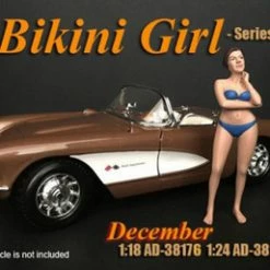 Bikini Girl December, Blue - American Diorama 38276 - 1/24 Scale Figurine - Diorama Accessory