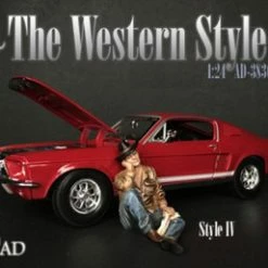 The Western Style IV, Blue And Brown - American Diorama 38304 - 1/24 Figurine - Diorama Accessory