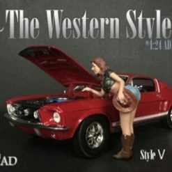 The Western Style V, Blue And Black - American Diorama 38305 - 1/24 Figurine - Diorama Accessory
