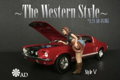 The Western Style V, Blue And Black - American Diorama 38305 - 1/24 Figurine - Diorama Accessory 3 The Western Style V, Blue And Black - American Diorama 38305 - 1/24 Figurine - Diorama Accessory