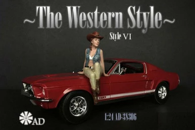 The Western Style VI, Beige And Blue - American Diorama 38306 - 1/24 Figurine - Diorama Accessory 3 The Western Style VI, Beige And Blue - American Diorama 38306 - 1/24 Figurine - Diorama Accessory