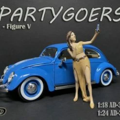 Partygoers Figure V, Light Brown - American Diorama 38325 - 1/24 Scale Figurine - Diorama Accessory