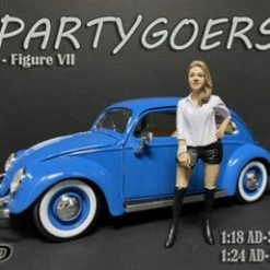 Partygoers Figure VII, Black And White - American Diorama 38327 - 1/24 Figurine - Diorama Accessory