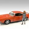Retro Female Mechanic III, Blue - American Diorama 38346 - 1/24 Scale Figurine - Diorama Accessory -ModelToyCars Shop 38346 AD Retro Female Mechanic III 124 1 55766.1613426810.386.513