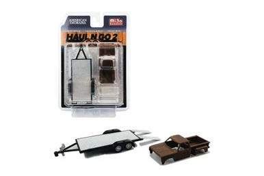 Haul N Go 2 Set, Silver - American Diorama 38378MJ - 1/64 Scale Figurine - Diorama Accessory 3 Haul N Go 2 Set, Silver - American Diorama 38378MJ - 1/64 Scale Figurine - Diorama Accessory