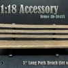 Park Bench (Set Of 2 Benches), Brown - American Diorama 38435 - 1/18 Figurine - Diorama Accessory