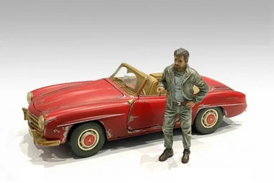 Auto Mechanic - Mechanic Tim, Green - American Diorama 76259 - 1/18 Figurine - Diorama Accessory 3 Auto Mechanic - Mechanic Tim, Green - American Diorama 76259 - 1/18 Figurine - Diorama Accessory