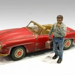 Auto Mechanic - Chainsmoker Larry, Green - American Diorama 76261, 1/18 Figurine, Diorama Accessory