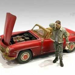 Auto Mechanic - Sweating Joe, Green - American Diorama 76262 - 1/18 Figurine - Diorama Accessory