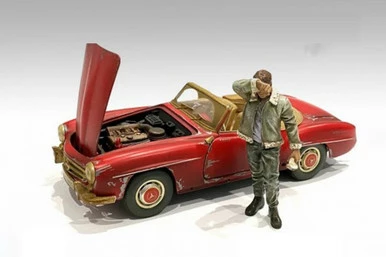 Auto Mechanic - Sweating Joe, Green - American Diorama 76262 - 1/18 Figurine - Diorama Accessory 3 Auto Mechanic - Sweating Joe, Green - American Diorama 76262 - 1/18 Figurine - Diorama Accessory