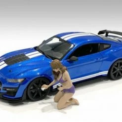 Bikini Car Wash Girl - Alisa, Purple - American Diorama 76265 - 1/18 Figurine - Diorama Accessory
