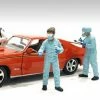 Hazmat Crew - Figure II, Light Blue - American Diorama 76268 - 1/18 Figurine - Diorama Accessory -ModelToyCars Shop 76268 AD Hazmat Crew Figure II 118 1 80685.1622134287.386.513