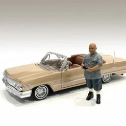 Lowriderz Figure I, Gray - American Diorama 76273 - 1/18 Scale Figurine - Diorama Accessory