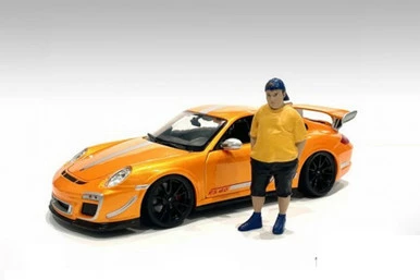 Car Meet 1 Figure II, Yellow And Black - American Diorama 76278 - 1/18 Figurine - Diorama Accessory 3 Car Meet 1 Figure II, Yellow And Black - American Diorama 76278 - 1/18 Figurine - Diorama Accessory