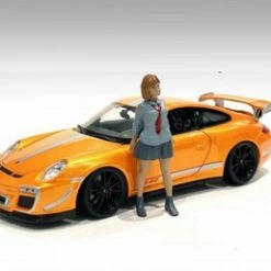 Car Meet 1 Figure V, Gray - American Diorama 76281 - 1/18 Scale Figurine - Diorama Accessory