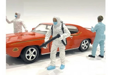 Hazmat Crew - Figure I, White - American Diorama 76367 - 1/24 Scale Figurine - Diorama Accessory 3 Hazmat Crew - Figure I, White - American Diorama 76367 - 1/24 Scale Figurine - Diorama Accessory