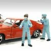 Hazmat Crew - Figure II, Blue - American Diorama 76368 - 1/24 Scale Figurine - Diorama Accessory -ModelToyCars Shop 76368 AD Hazmat Crew Figure II 124 1 80081.1622134362.386.513