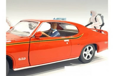 Hazmat Crew - Figure III, Blue - American Diorama 76369 - 1/24 Scale Figurine - Diorama Accessory 3 Hazmat Crew - Figure III, Blue - American Diorama 76369 - 1/24 Scale Figurine - Diorama Accessory