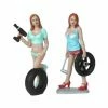 Motorhead Miniatures Tire Brigade Michele And Meg 2 Piece Figurine Set, - 771 - 1/18 Scale Figurine - Diorama Accessory -ModelToyCars Shop 771 MDI Tire Brigade Michele and Meg 118 1 AZ 64743.1610379522.386.513